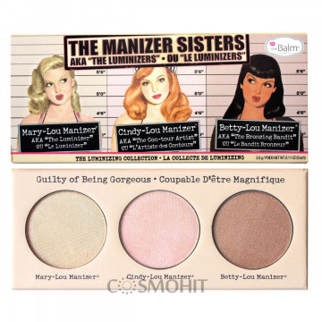 Купить - TheBalm Palettes The Manizers Sisters AKA the - Палитра хайлайтеров