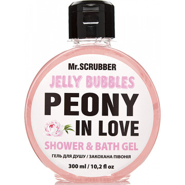 Купить - Mr.Scrubber Jelly Bubbles Shower & Bath Gel "Peony in Love" - Гель для душа