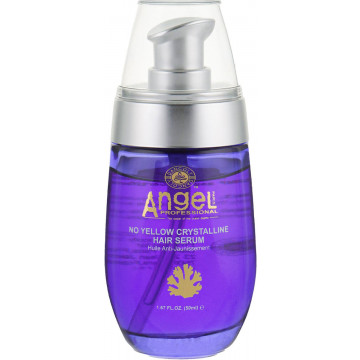 Купить - Angel Professional No Yellow Crystalline Hair Serum - Сыворотка для волос с маслами макадамии и арганы