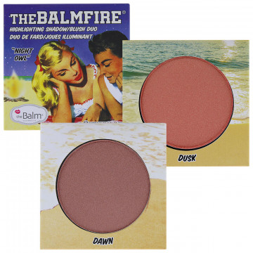 Купить - TheBalm Fire Night Owl Highlighting Shadow/Blush Duo Night Owl - Хайлайтер-румяна для лица