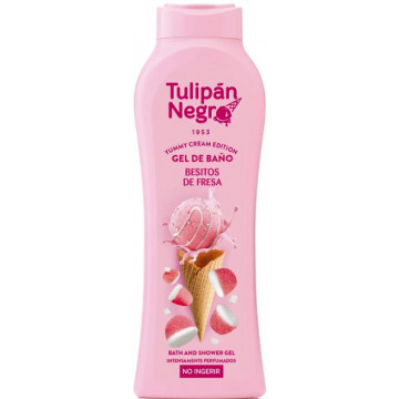Купить - Tulipan Negro Yummy Cream Edition Strawberry Kisses Bath And Shower Gel - Гель для ванны и душа с ароматом сладкой клубники