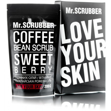 Купить - Mr.Scrubber Sweet Berry Coffee Bean Scrub - Кофейный скраб для тела