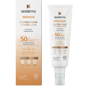 Купить - Sesderma Repaskin Silk Touch Color SPF50 - Солнцезащитное средство для лица с тонирующим эффектом