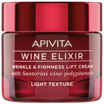 Купить - Apivita Wine Elixir Wrinkle & Firmness Lift Cream Light Texture - Крем-лифтинг легкой текстуры с полифенолами вина региона Санторини