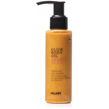 Купить - Hillary Сhic Bronze Glow Body Oil - Сияющее масло для загара