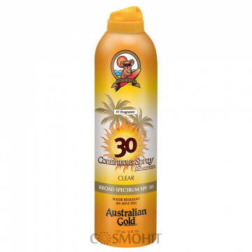 Купить - Australian Gold Continuous Clear Spray - Солнцезащитный спрей длительного действия SPF 30