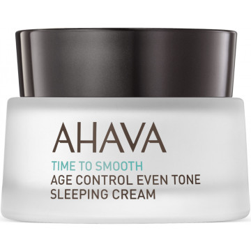 Купить - Ahava Time to Smooth Age Control Even Tone Sleeping Cream - Ночной восстанавливающий крем выравнивающий тон кожи