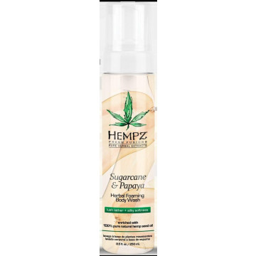 Купить - Hempz Fresh Fusions Sugarcane & Papaya Herbal Foaming Body Wash - Гель для душа "Тростниковый сахар и Папайя"