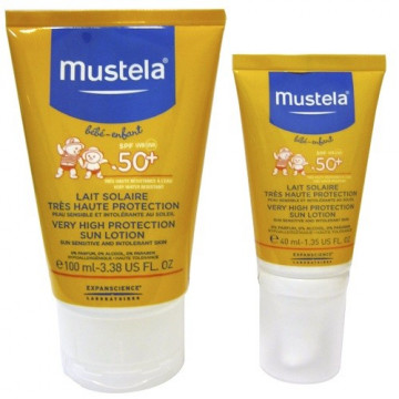 Купить - Mustela Very High Protection Sun Lotion - Солнцезащитный лосьон с высоким уровнем защиты SPF50+