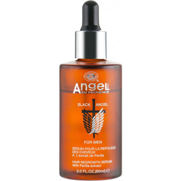 Купить - Angel Professional Black Angel Hair Regrowth Serium - Сыворотка для роста волос с экстрактом периллы