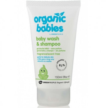 Купить - Green People Baby Wash & Shampoo No Scent - Гель для душа и шампунь для новорожденных без запаха