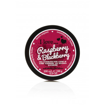 Купить - I Love Raspberry & Blackberry Body Butter - Масло для тела "Малина и Ежевика"