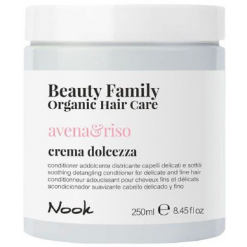 Купить - Nook Beauty Family Organic Avena Riso Crema Dolcezza - Кондиционер для тонких волос, склонных к спутыванию