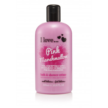 Купить - I Love Pink Marshmallow Bubble Bath and Shower Creme - Крем для душа и ванны "Розовый маршмеллоу"