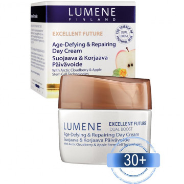 Купить - Lumene Excellent Future Dual Boost Age-Defying & Repairing Day Cream - Дневной крем восстанавливающий против старения кожи