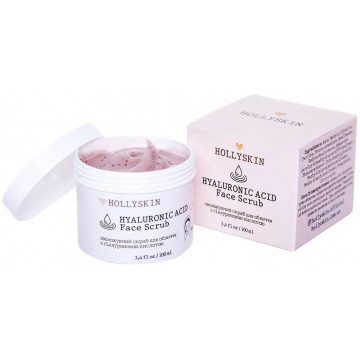 Купить - Hollyskin Hyaluronic Acid Face Scrub - Скраб для лица с гиалуроновой кислотой