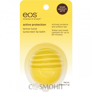 Купить - EOS Active Protection Lemon Twist Sunscreen Lip Balm SPF 15 - Бальзам для губ 