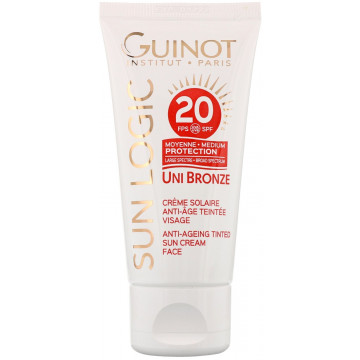 Купить - Guinot Uni Bronze Anti-Ageing Tinted Sun Cream SPF20 - Антивозрастной тонизирующий крем от солнца