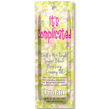 Купить - Pro Tan It's Complicated Chill’n Hot Tingle Super Black Bronzing Creamy Oil - Лосьон для загара с тингл-эффектом