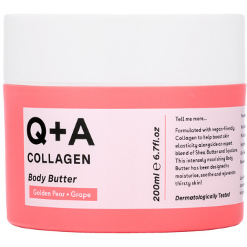 Купить - Q+A Collagen Body Butter - Увлажняющий баттер с коллагеном