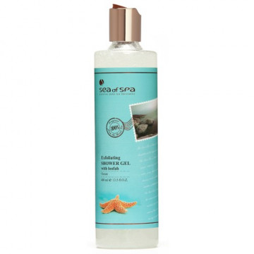 Купить - Sea of SPA Exfoliating Shower Gel With Loofah - Отшелушивающий гель для душа с люфой (Ocean)