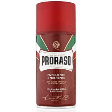 Купить - Proraso Red Line Shaving Foam - Питательная пена для бритья жесткой щетины