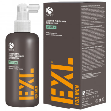 Купить - Barex EXL For Men Purifying Anti-Dandruff Spray Treatment - Очищающий спрей-уход против перхоти