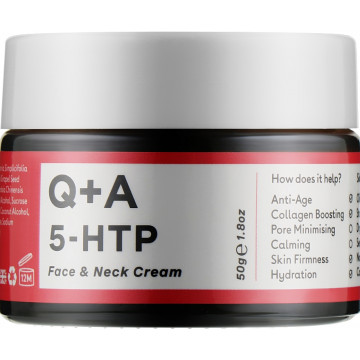 Купить - Q+A 5-HTP Face & Neck Cream - Крем для лица и шеи