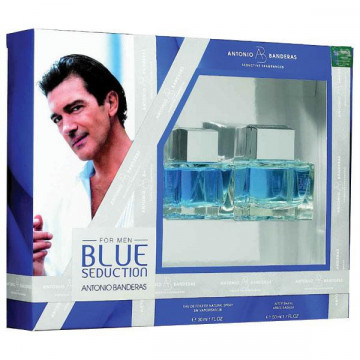 Купить - Antonio Banderas Blue Seduction for Men - Подарочный набор (EDТ100+A/SH100)