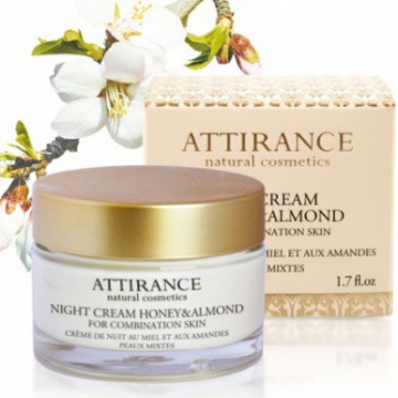 Купить - Attirance Honey & Almond Night Face Cream - Ночной крем Мед и Миндаль для комбинированной кожи