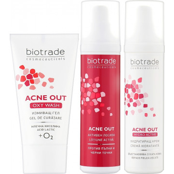 Купить - Biotrade Acne Out Kit - Набор "Три шага против прыщей"