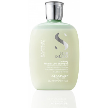 Купить - Alfaparf Milano Semi di Lino Scalp Calming Micellar Low Shampoo - Успокаивающий шампунь для волос "Комфорт"