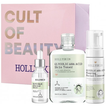 Купить - Hollyskin Glycolic AHA Acid Basic Care - Набор для лица с гликолевой кислотой