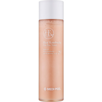Купить - Medi Peel Hyal Kombucha Tea-Tox Toner - Восстанавливающий двухфазный тонер для лица с комбучей и керамидами