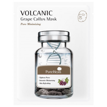 Купить - PureHeal's Volcanic Grape Callus Mask - Тканевая маска с вулканическим пеплом для жирной кожи