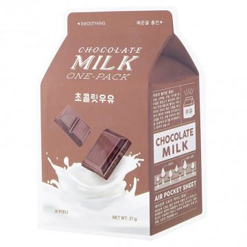 Купить - A'Pieu Chocolate Milk One-Pack - Смягчающая тканевая маска с молочными протеинами и экстрактом какао