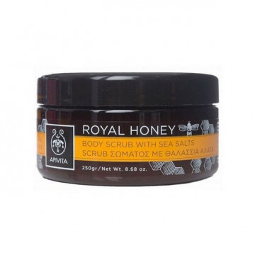 Купить - Apivita royal honey body scrub with sea salts - Скраб для тела с морской солью "Королевский мед"