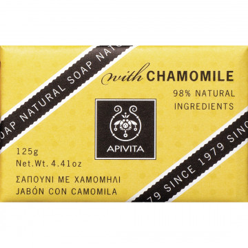 Купить - Apivita natural soap with chamomile - Натуральное мыло с ромашкой