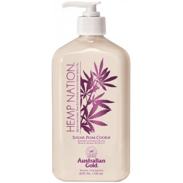 Купить - Australian Gold Hemp Nation Sugar Plum Cookie Body Lotion - Закрепитель загара увлажняющий (сливовое печенье)