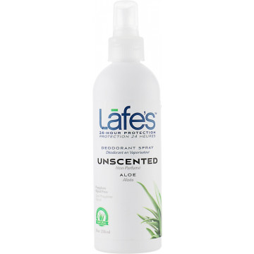 Купить - Lafe's Deodorant Spray Unscented Aloe - Дезодорант-спрей Алоэ, без запаха