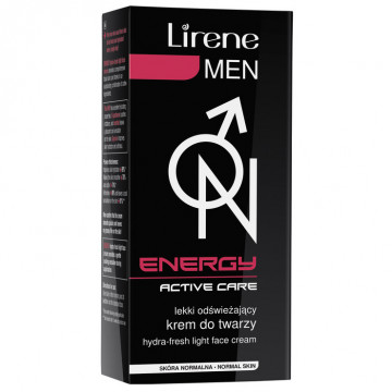 Купить - Lirene Men Energy on hydra-fresh light face - Легкий освежающий крем для лица для всех типов кожи