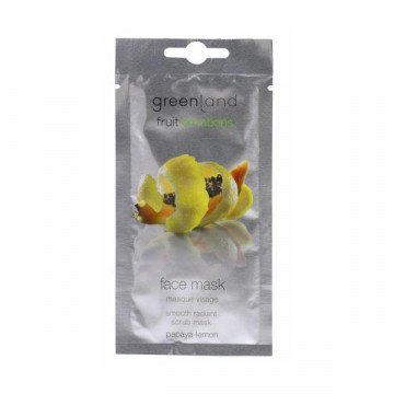Купить - Greenland Fruit Emotions Face Mask Papaya-Lemon - Маска для лица освежающая и выравнивающая Папайя-Лимон