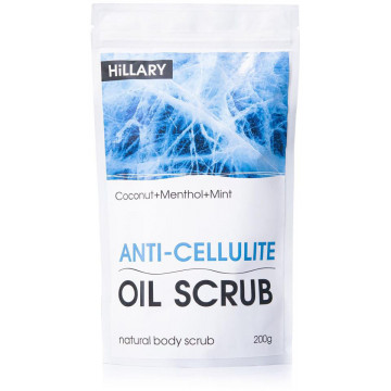 Купить - Hillary Anti-Cellulite Oil Scrub - Антицеллюлитный охлаждающий скраб для тела