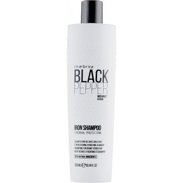 Купить - Inebrya Black Pepper Iron Shampoo - Укрепляющий и увлажняющий шампунь для волос