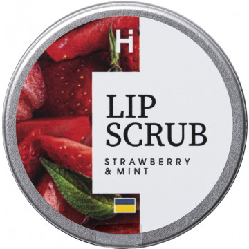 Купить - Hillary Lip Scrub "Strawberry-mint" - Сахарный скраб для губ "Клубника-мята"