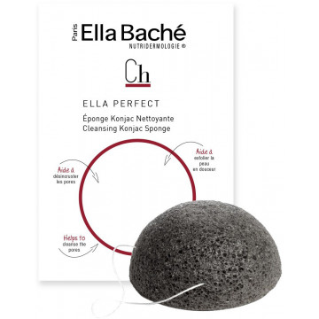 Купить - Ella Bache Konjac Sponge - Очищающий спонж конняку с бамбуковым углем