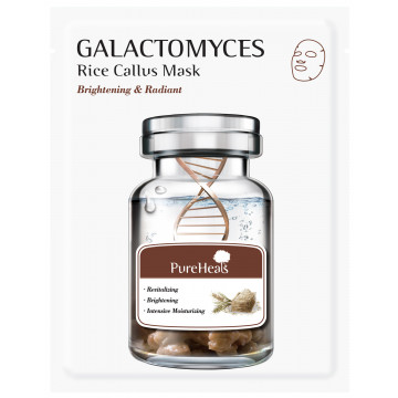 Купить - PureHeal's Galactomyces Rice Callus Mask - Тканевая маска с галактомисисом для сияния кожи