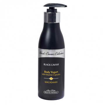 Купить - Mon Platin DSM Black Caviar Body Yogurt Macadamia - Йогурт для тела с витаминными капсулами, экстрактами черной икры и макадамии