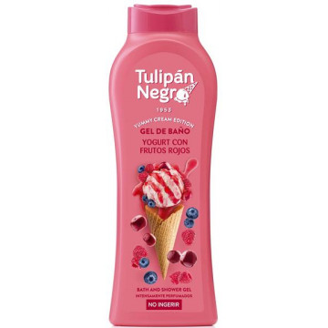 Купить - Tulipan Negro Intense Bath And Shower Gel Yoghurt With Red Fruits - Гель для душа "Йогурт и красные ягоды"