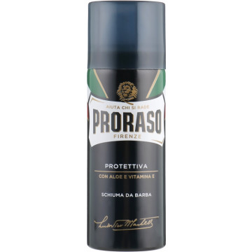 Купить - Proraso Blue Line Shaving Foam - Пена для бритья с алоэ и витамином Е